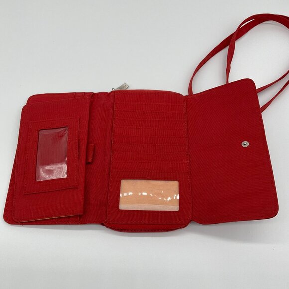 Baggallini RFID Phone Wallet Crossbody Bag Red Pockets Shoulder Purse‎ - Picture 4 of 12